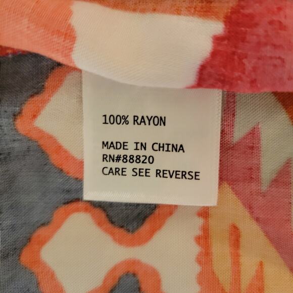 Christian Siriano NY Aztec Print Top Women SM Button Up Artsy Western Festival - Picture 9 of 12